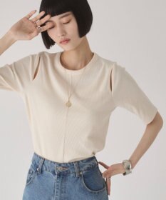 WEGO 【ANGIE VINTAGE】カットアウトリブトップス