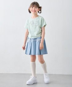 ANY KIDS 【洗濯機可能】ドロスト 裾リボンTシャツ