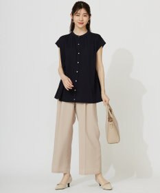 ANY SIS 【接触冷感・UVカット・洗える】ハイストレッチスムース2WAY ブラウス