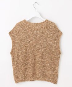 自由区 L 【カタログ掲載】ラメファンシーツイードニット ベスト