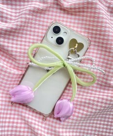 WEGO チューリップリボンビーズキーホルダー