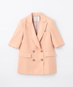 GRACE CONTINENTAL リネンタッチハーフスリーブジャケット