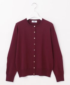 J.PRESS LADIES 【洗える】レーヨンエリートストレッチ クルーネック カーディガン