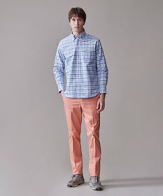 J.PRESS MEN 洗練されたデザインと機能性【ストレッチ】トリコチン ステムテーパード パンツ