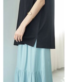 earth music&ecology ボクシーノースリーブチュニック