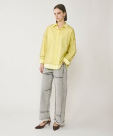 GRACE CONTINENTAL チュールレイヤードシャツ