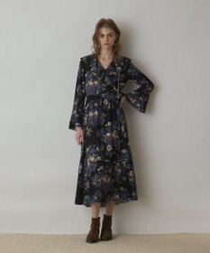 GRACE CONTINENTAL ボタニカルベリープリントワンピース