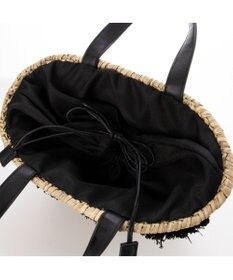 UNBILLION カシュカシュ cachecache / ラフィアフラワー付カゴバッグ