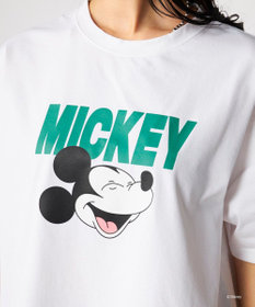 OP／FILA 【Ocean Pacific】ミッキー/水陸両用オーバーサイズTシャツ/レディース
