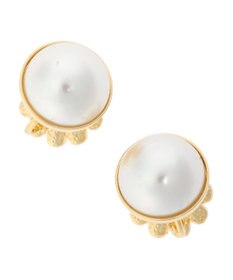 Green Parks ・ＨＡＬＦ　ＴＩＭＥ　リバーシブル花パールイヤリング