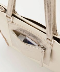 TOPKAPI 【TREASURE TOPKAPI】フェイクレザー ポーチ付き パラコード かがりトートバッグ