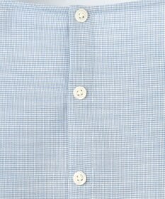 J.PRESS LADIES L 【洗える】BEZピンチェック ボリュームスリーブ ブラウス