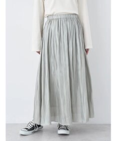 earth music&ecology シャイニーギャザースカート