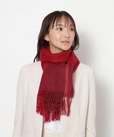 MOONBAT FURLA(フルラ）ウール100％ オンブレー チェックストール