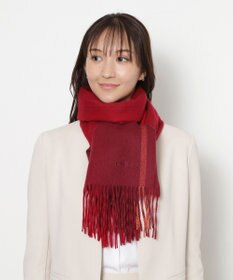 MOONBAT FURLA(フルラ）ウール100％ オンブレー チェックストール