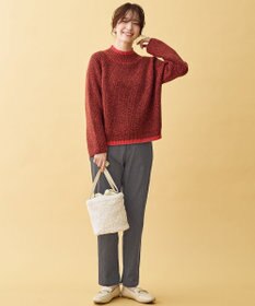 ANY L 【5色展開】バイカラーMIXニット