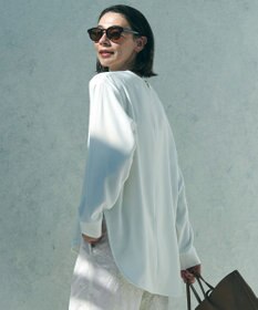 UNFILO ジョーゼット ラウンドテール プルオーバー