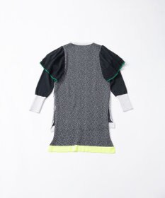 TRICOTE メランジ フリルワンピース