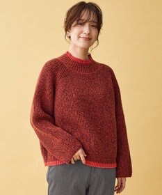 ANY L 【5色展開】バイカラーMIXニット