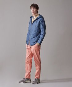 J.PRESS MEN 洗練されたデザインと機能性【ストレッチ】トリコチン ステムテーパード パンツ