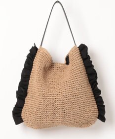 UNBILLION カシュカシュ cachecache / サイドフリルワンンハンドルトート カゴバッグ