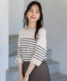 ANY SIS 【接触冷感・UVカット・洗える】ビューティクールボートネック プルオーバー