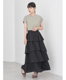 earth music&ecology フリルティアードスカート