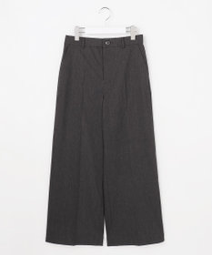 ANY SIS エアリーストレッチ ワイドパンツ シャンブレーブラック