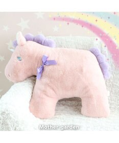 Mother garden マザーガーデン ユニコーン フラットクッション ピンク