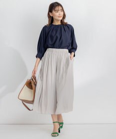 組曲 S 【WEB限定】シアーカルゼ ドルマンスリーブ ブラウス