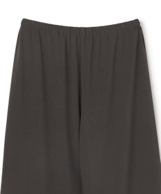 UNFILO L 【ウエストゴム】ライトジョーゼット イージーワイドパンツ