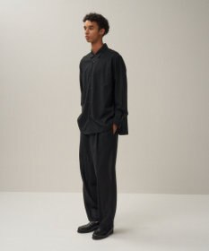 ATON TWIST WOOL TROPICAL | オーバーサイズシャツ - UNISEX