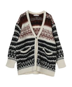 AMERICAN HOLIC フェアアイル柄ニットカーディガン
