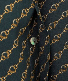 23区 【洗える】Ratti チェーンモチーフ ボウタイ ブラウス