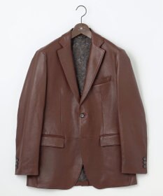 JOSEPH ABBOUD 【長く育てたいサスティナブルなレザー】ベジタブルラムレザージャケット