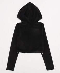 WEGO ベロアショートZIPパーカー