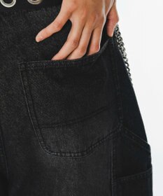 WEGO 【ユニセックス着用ITEM】ダブルニーデニムショーツ