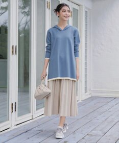 Tiaclasse 【新色追加】スエードポンチプリーツスカート