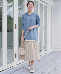 Tiaclasse 【新色追加】スエードポンチプリーツスカート