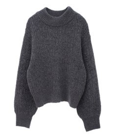 earth music&ecology 透かしベロアモールプルオーバー