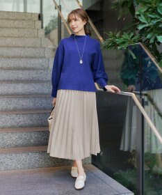 Tiaclasse 【新色追加】スエードポンチプリーツスカート