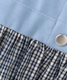 組曲 KIDS 【110-140㎝】 チェックドッキング ワンピース