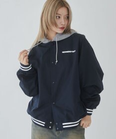 WEGO 【ユニセックス着用ITEM】グラフィックフードスタジャン