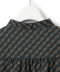 23区 【洗える】Ratti チェーンモチーフ ボウタイ ブラウス