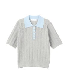 AMERICAN HOLIC 襟配色ニットポロ