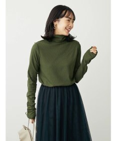 Green Parks カットリブタートルネックプルオーバー