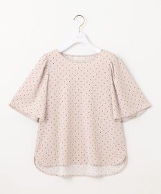 ANY SIS 【接触冷感・吸水速乾・UVケア】エアリードレープスムース フレア袖 ブラウス