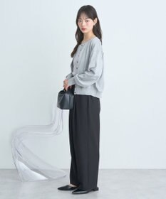 earth music&ecology ＵＶカット加工クルーネックニットカーディガン