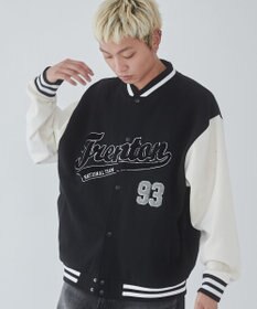 WEGO 【ユニセックス着用ITEM/MLサイズ展開】サガラワッペンスウェットスタジャン