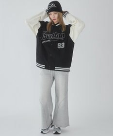 WEGO 【ユニセックス着用ITEM/MLサイズ展開】サガラワッペンスウェットスタジャン